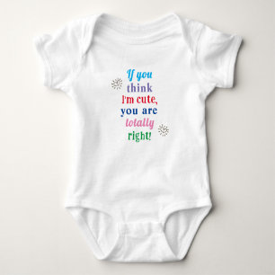 Schattige Baby shower cadeau, grappig bericht Romper
