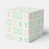 Schattige Baby shower Favor Box W / ABC Blocks Bedankdoosjes (Achterkant)