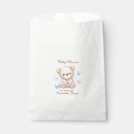 Schattige Baby shower gepersonaliseerd Bedankzakje
