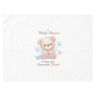 Schattige Baby shower gepersonaliseerd Tafelkleed