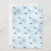 Schattige Baby shower Halloween Uitnodiging (Achterkant)