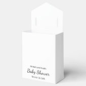 Schattige Baby shower Kat Twins Blauw Roze Bedankdoosjes (Geopend)