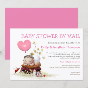 Schattige Baby shower per post lieveheersbloem Kaart