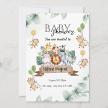 Schattige Baby Shower Uitnodigingen voor een memor