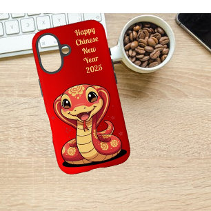 Schattige Baby Snake Chinees Nieuwjaar iPhone 16 Hoesje