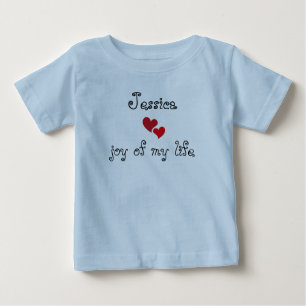 Schattige Baby T-Shirt -bewerkbare naam en tekst