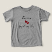 Schattige Baby T-Shirt -bewerkbare naam en tekst (Design voorkant)