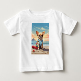Schattige baby T-shirt in de vorm van je hondje vo
