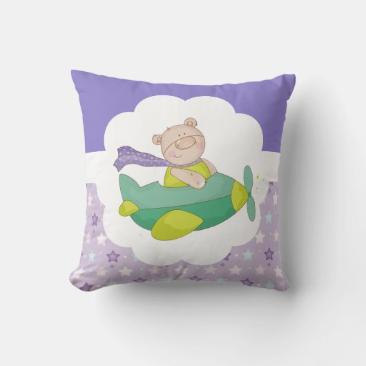 Schattige Baby Teddy Bear Kussen (Voorkant)