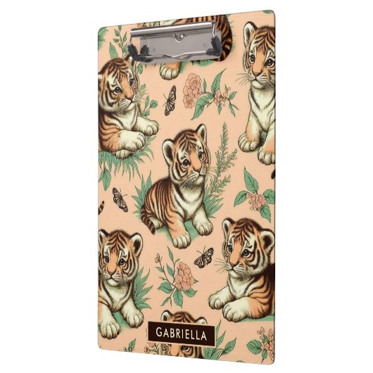 Schattige Baby Tijgerpatroon Klembord (Links)