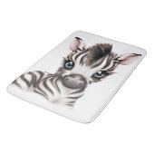 Schattige Baby Zebra Badmat (Gekanteld)