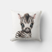 Schattige Baby Zebra Kussen (Voorkant)