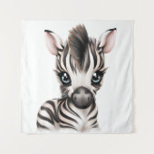 Schattige Baby Zebra Wandkleed (Voorkant)