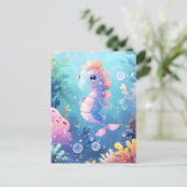 Schattige baby zee, Postcrossing Briefkaart (Staand voorkant)