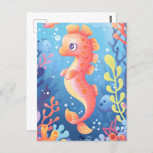 Schattige baby zee, Postcrossing Briefkaart