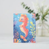 Schattige baby zee, Postcrossing Briefkaart (Staand voorkant)