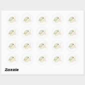 Schattige Baby Zee Schildpad Sticker Waterverf Art (Vel)