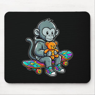 Schattige babyaap punch skater urban streetwear muismat