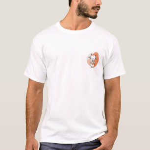 Schattige babygeit met een melkpot t-shirt