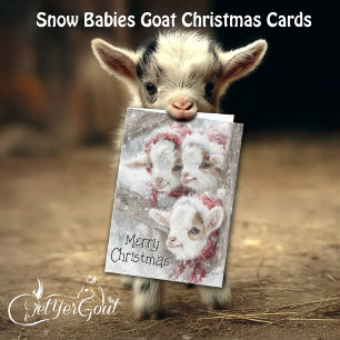 Schattige babygeiten - Sneeuwbaby's 11 Kerstmis Feestdagen Kaart