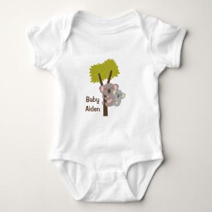 Schattige babykoalabeer en mama voor baby's romper