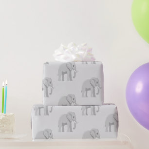 Schattige babyolifant aan de rand van het meer - V Cadeaupapier