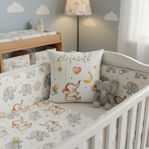 Schattige babyolifant kussen