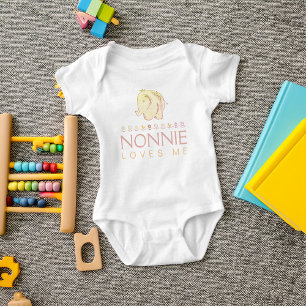 Schattige babyolifant Nonnie houdt van mij Romper