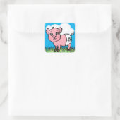 Schattige babyvarken Stickers (Tas)