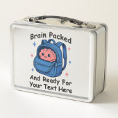 Schattige Back-to-School  "Brain Ready" (Achterkant)
