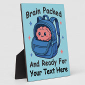 Schattige Back-to-School  "Brain Ready" Fotoplaat (Zijkant)