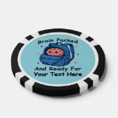 Schattige Back-to-School  "Brain Ready" Poker Chips (Enkel)