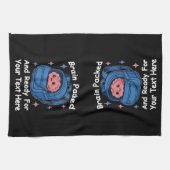 Schattige Back-to-School  "Brain Ready" Theedoek (Horizontaal)