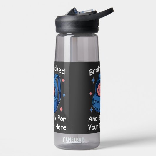 Schattige Back-to-School "Brain Ready" Waterfles (Links)