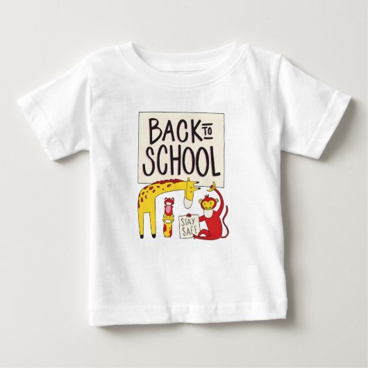 Schattige Back to School Dieren Veiligheidsontwerp (Voorkant)