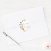 Schattige bakken voedselproduct sticker label (Envelop)