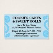 Schattige  bakkerij visitekaartje (Achterkant)