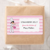 Schattige baklabel voor de keuken etiket (Insitu)