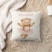 Schattige ballerina beer kussen (Deken)