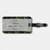 Schattige Ballerina Dancer | DIY-tekst | Lime Gree Bagagelabel (Achterkant horizontaal)