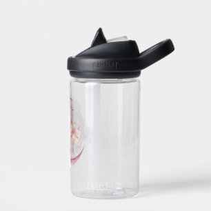 Schattige Ballerina op Roze Maan Whimsical Heldere Waterfles