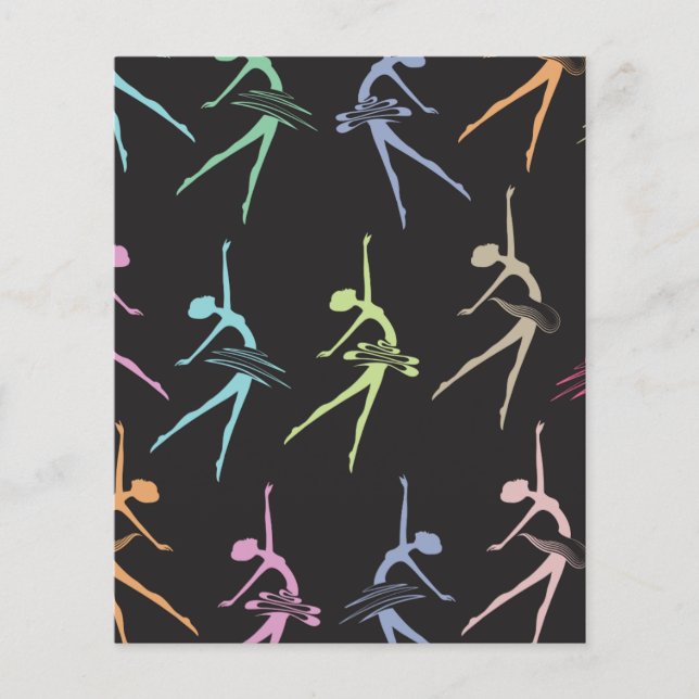 Schattige Ballerina Scrapbook Papier (Voorkant)