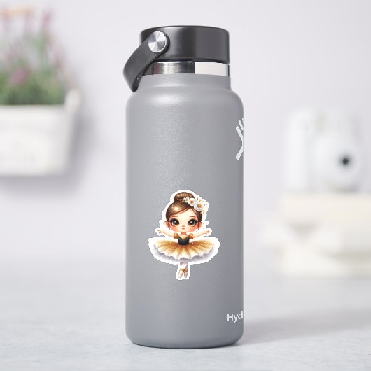 Schattige Ballerina Sticker (HydroFlask)