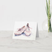 Schattige Ballet Slippers BLANK Kaart (Voorkant)