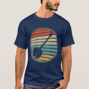 Schattige Banjo Zon Retro Vintage 70S 80S Bluegras T-shirt