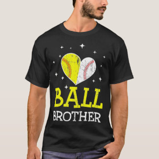 Schattige Baseball en Softball Brother Funny Broth T-shirt