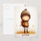 Schattige basisschool Kind Briefkaart (Voorkant / Achterkant)