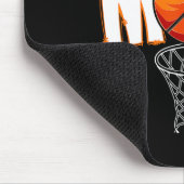 Schattige basketbal mam mama Moederdag van son dau Muismat (Hoek)