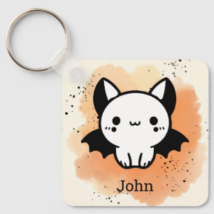 Schattige Bat Buddy - Kawaii Minimalistische Kweke Sleutelhanger