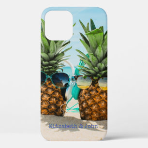 Schattige Beach Cool Pananassen iPhone 12 Hoesje